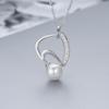 Colgante de circonita con microincrustaciones transfronterizas de un millón de dólares, collar de perlas Joker de moda de plata S925, joyería DIY, soporte vacío al por mayor