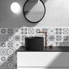 Nuevas Pegatinas de Azulejos Artificiales Retro Marroquíes Transfronterizas para Renovación de Pared y Piso de Cocina Decorativas Impermeables Resistentes al Desgaste