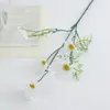 Flores artificiales de manzanilla y margarita estilo Ins, flores falsas para decoración de sala de estar, arreglos florales de mesa, adornos florales decorativos, accesorios para fotos