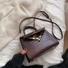 Bolsa Transversal Francesa de Nicho com Design de Pedra para Mulheres 2025 Nova Bolsa de Mão Texturizada Moda Retrô Bolsa Transversal