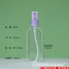 Botella pulverizadora plana al por mayor de 80 ml y 100 ml, botella pulverizadora de PET de 100 ml, subbotella para agua floral, regadera pequeña