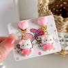 Brincos de Clipe Infantil Bebê Sanrio Brincos 2024 Novo Princesa Desenho Animado Menininha Brincos Joias Fofas de Menina