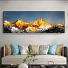 Nueva pintura decorativa de estilo chino Back Jinshan para sala de estar grande, lujo ligero, atmosférica, pared de fondo para sofá, pintura colgante de porcelana de cristal