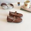 Sapatos de Couro Pequenos para Meninas, Sapatos de Princesa de Performance Vazados para Crianças, Menininhas, Sapatilhas de Sola Macia para Crianças Médias e Grandes, Sapatilhas Retrô