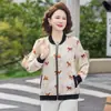 Casaco Fino de Primavera para Mulheres no Ano do Cavalo, Cardigã Casual Estiloso para Senhoras de Meia-Idade e Idosas, Roupa de Primavera e Verão para Idades 40-60