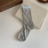 Calcetines de Encaje Sin Costuras con Lazo Blanco Estilo Lolita Dulce Estilo Ballet Media Caña Holgados para Niñas Estilo Delgado