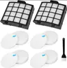 Compatible con el juego de filtros para aspiradora Kit XHFAZ2000, paño de limpieza de malla de algodón HEPA, pequeños accesorios de cepillo negro
