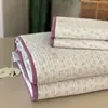 Exportado a Corea, Juego de Tres Piezas de Cubre Cama de Algodón Doble Cara, Colcha de Algodón Acolchada de Cuatro Estaciones Antideslizante Libre de Arrugas, Colchoneta de Tatami