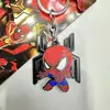 Llavero Giratorio de Merchandising de Película de Héroes Llavero Metálico de Dibujos Animados para Coche Colgante Accesorio para Bolso