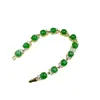 Pulsera de jade malayo al por mayor, pulsera de jade malayo verde esmeralda incrustada, pulsera de jade de moda para mujer