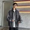 Chaqueta Americana Vibe Sports de Cuello de Tres Barras para Hombre Primavera y Otoño Suelta Casual Moderna Marca Rufián Guapo Chaqueta Cárdigan