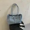 Bolsa de Mão Relaxada e Estilosa para Mulheres 2026 Verão Nova Bolsa Tote Tecida Simples de Grande Capacidade Bolsa de Ombro para o Dia a Dia