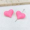 Cor Doce Peido Pêssego Amor Furo Reto Contas Contas de Pêssego Furo Reto Pulseira Chaveiro Material com Contas Joias de Acrílico
