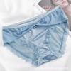 Musas a la luz de la luna ~ Ropa interior de malla de puro deseo japonés para niña, de corte bajo, sexy, encaje, transpirable, algodón en la entrepierna, calzoncillos sin costuras