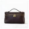 Bolsa para Lonchera Estilo Nuevo 2026, Bolso de Mano de Cuero Genuino para Mujer, Bolso Cruzado de Hombro Único, Bolso Cuadrado Pequeño de Piel de Vaca de Primera Capa con Forro de Piel de Oveja