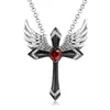 Nuevos Productos Europeos y Americanos E-Commerce Ruso Más Vendido Collar con Colgante de Ángel y Cruz Accesorios Transfronterizos de Aliexpress