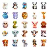 Amazon Transfronterizo Nuevo Set de 50 Piezas de Pegatinas de Animales de Ojos Grandes, Dibujos Animados Lindos Pegatinas de Animales Pequeños Naturales Graffiti