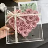 Presente de Dia dos Namorados, Flor Eterna de Rosa Produto Acabado, Caixa de Presente Cd do Amor, Decoração de Luxo Leve de Alta Qualidade, Presente Criativo de Aniversário