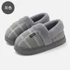 Zapatos de Algodón para Hombre Tallas Grandes Otoño e Invierno Hogar Interior Felpa Cálida Suela Gruesa Talón Antideslizante Pantuflas de Algodón Mujer Venta al por Mayor