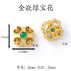 Accesorios estilo chino Chapados en oro Cuentas espaciadoras Pulsera hecha a mano para DIY Cadena para teléfono Color del Dios de la Riqueza Amarillo Colgante de la fortuna que conserva el color Agujero grande Venta al por mayor