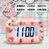 Reloj Despertador Mini Venta Directa del Fabricante Reloj Lindo de Kt Dormitorio de Estudiante Mini Reloj Despertador Multifuncional de Escritorio con Temperatura
