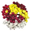 Decoración Navideña de Frutos Rojos de Granada de Espuma Simulada Fruta Navideña Escarchada Material para Guirnaldas DIY Arreglo Floral de Ratán Decoración