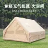 Tienda de Campaña Inflable Cuadrada para Exteriores de 12 Metros Cuadrados para Uso Nocturno, Impermeable, a Prueba de Viento, Engrosada y Cálida Cabaña de Campamento