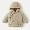 Ropa de Algodón para Niños Invierno 2026 Nuevo Estilo Chaqueta Acolchada Forrada de Polar para Niñas Ropa Gruesa de Algodón para Niños Chaqueta de Algodón para Bebé Invierno