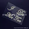Pegatinas de Pedrería Adhesivas, Pegatinas de Cristal para Tatuajes, Pegatinas de Pedrería con Letras Ido, Pegatinas de Gemas Acrílicas Metoo