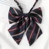 Rojo Dorado Estudiantes Hombres y Mujeres Corbata Corta Perezosa Libre jk Estilo Japonés Estilo Preppy Material Escolar Rayado dk Azul Atado a Mano