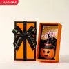 Llavero de Calabaza de Halloween de Cuero de Dibujos Animados Colgante Divertido Creativo de Fantasma para Bolsa de Halloween Decoraciones de Halloween