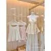 Venta de Liquidación, Sin Devoluciones ni Cambios, Camiseta sin Mangas para Mujer Estilo Francés Relajado Resistente Bordado Tridimensional Cuello Cuadrado Moderna 26950
