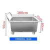 Fregadero de Acero Inoxidable, Cubeta Móvil para Trapeador y Paño de Limpieza, Piscina de Almacenamiento de Agua 304 para Remojo y Descongelación