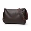 Transfronteiriça 2024 Nova Bolsa de Ombro Casual Masculina Bolsa Transversal Masculina Grande Capacidade Bolsa de Negócios Moda Simples Bolsa Masculina