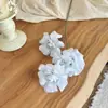 Rosa de 3 cabeças estilo Ins com pétalas viradas, flores artificiais para decorações de casamento, arranjos de rosas, flores falsas para decoração de casa e adereços de fotografia
