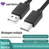 Cabo de dados USB de cabeça dupla macho-para-macho 2.0 cabo de dados para disco rígido móvel cabo para computador radiador USB macho-para-macho