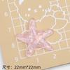 Estrella de Mar Brillante de Dibujos Animados Accesorios de Pegamento de Crema Hebilla Creativa para Zapatos Material Accesorios de Resina Joyería DIY Pasador de Pelo