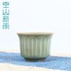 Kongshan Chuva Longa Celadon Longquan Artesanal Antigo Pequeno Lótus Xícara de Chá Cerâmica Kung Fu Conjunto de Chá Xícara de Chá Tigela de Chá