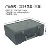 Caja de plástico PP transparente negro para tornillos, componentes electrónicos, ferretería, caja de almacenamiento portátil, caja pequeña, caja de clasificación multi-rejilla