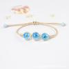 Pulsera de flor eterna de flor real nueva directa de fábrica estilo coreano pulsera de cuentas de vidrio de flor de cerezo seca fresca regalo