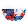 Chal Infantil Personalizado de Fabricante para el Día de la Independencia Americana con Estrellas Rojas, Azules y Blancas para Niños Pequeños y Bebés para Fotos de Graduación y Actuaciones