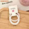 Nuevo Scrunchie de Cuerda de Teléfono Dulce y Femenino, Cuerda para el Cabello Simple Versátil, Accesorio Elegante para Cola de Caballo, Venta al por Mayor