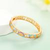 Pulseira Widney Cloisonne Estilo Chinês Infantil Menininha Arco-Íris Vazada Pintada Pulseira Lembrança Presente