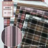 Novedades Primavera y Verano en Stock Tela de Rayas y Cuadros Rosa Bambú Teñida en Hilo para Ropa de Hombre y Mujer Camisas y Pantalones