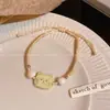 Pulsera de Cuerda Trenzada de Gato de Dibujos Animados Linda para Mujer, Diseño de Nicho Versátil, Accesorio de Muñeca Simple Ajustable al por Mayor