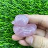 4cm pedra natural patinho fofo pedra semipreciosa pequeno balde francês pato de cristal