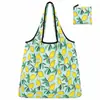 Bolsa de Compras Plegable con Estampado de Leopardo Personalizada, Nueva Bolsa Ecológica de Almacenamiento Transfronteriza, Bolsa Tote de Gran Capacidad para Supermercado