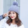 Gorro de Invierno Niños Edición Coreana Color Sólido con Forro Polar Cálido Gorro de Lana Grueso Protección para las Orejas Pareja Juvenil Gorro de Punto Moderno