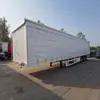 Ventas Transfronterizas de Fábrica de Remolques Caja de Transporte de Alimentos Eléctricos de 3 Ejes, Semirremolques de Cortina Lateral de 45 y 53 Pies