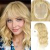Pieza de repuesto TEMU/SHEIN peluca cabello blanco de mujer cubierto onda de agua fibra química flequillo cabello corto rizado esponjoso pieza de repuesto